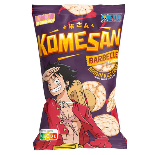 Chips de riz brun au Barbecue (Komesan) Luffy One Piece - 60g