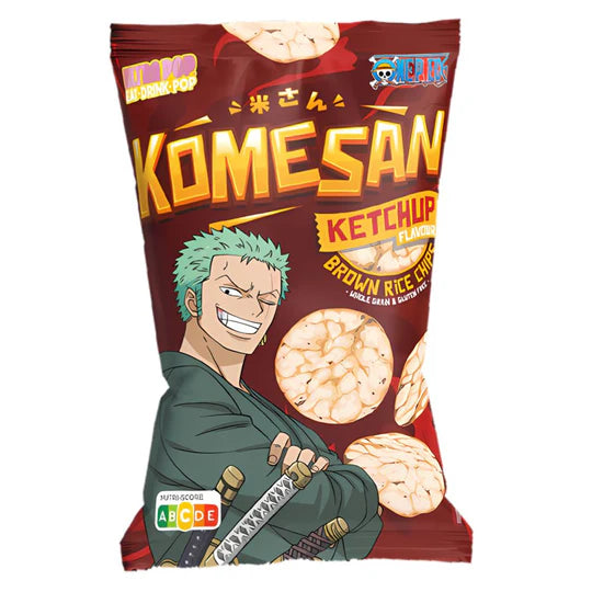 Chips de riz brun au Ketchup (Komesan) Zoro One Piece - 60g